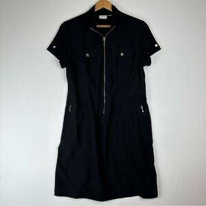 Zenergy by Chino Quarter Zip Shirt Dress Athleisure Active Sporty Golf